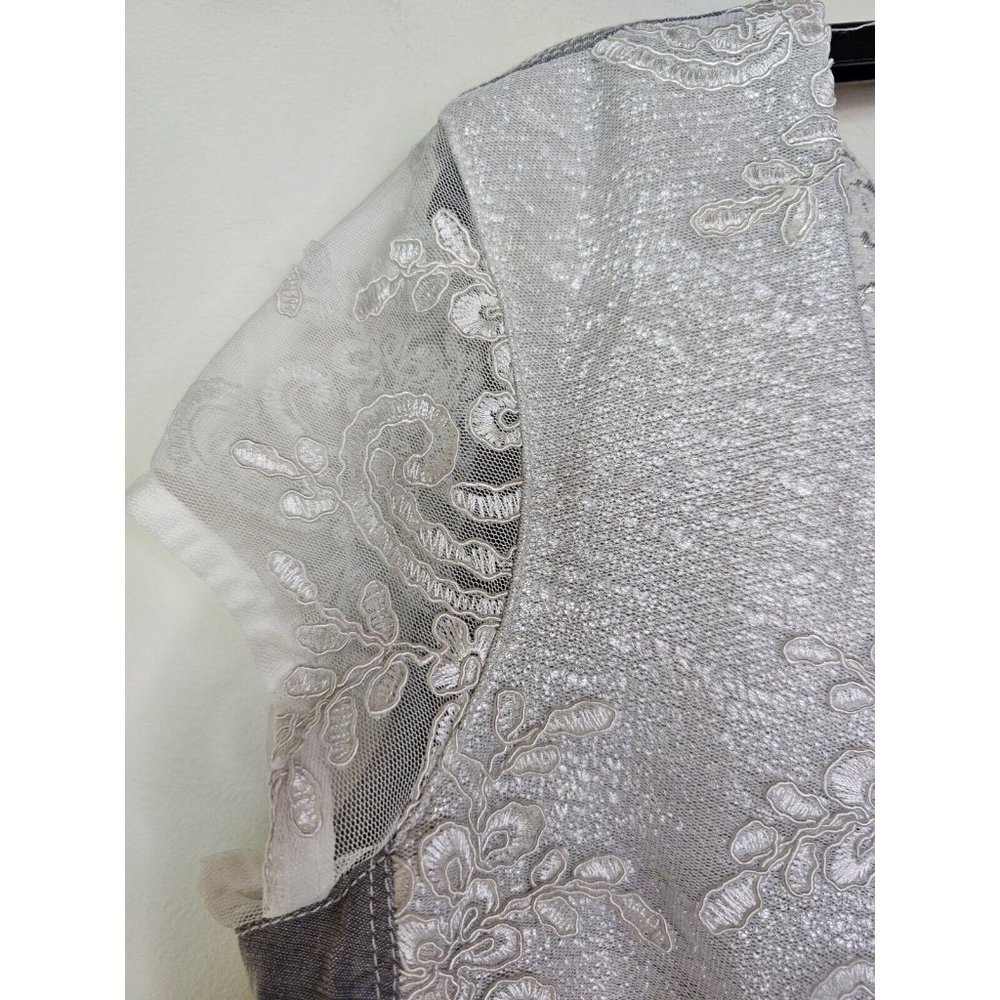 Elisa Cavaletti Patchwork Lace Fitted Dress women's size S Daniela Dallavalle - Picture 8 of 16